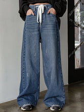DAZY Drawstring Waist Wide Leg Jeans